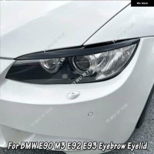 BMW 3シリーズ E90 M3 E92 E93 PER LCI 2005 - 2008 ヘッドライト アイブロウ ランプまぶた 2個 まぶたカバー トリムまぶた ステッカー