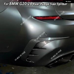 BMW G20 G28 M スポーツ 318I 320I 330I 2019-2022 リアバンパー サイドカバー スポイラー カナード ステッカー スプリッターディフューザー