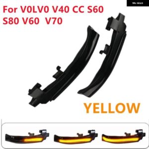 ボルボ 2個 シーケンシャル 点滅 LED ダイナミック ウィンカー サイドマーカー ライト V0LV0 V40 CC V0LV0 V40 II 2013-2019