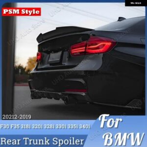 BMW F30 F35 F80 リア トランク スポイラー PSM V2 スタイル 316D 318I 320I 330I 325I 320D 340I M3 2012-2019 ルーフウイングカーボンルック