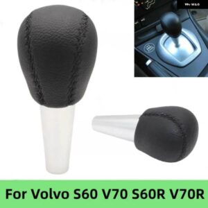 ボルボ 自動 AYTO 車スタイリングギア シフトノブ 革レバーシフター ハンドボール S60 V70 S60R V70R インテリア