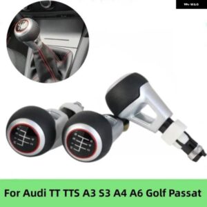アウディ 革ギア シフトノブ TT TTS A3 S3 A4 A6 ゴルフ パサート マニュアル レバー SIHIFTER スティックペンハンドスピードギアノブスタイリング