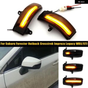 スバル LED バックミラー インジケーター アウトバック WRX STI インプレッサ フォレスター レガシィ クロストレック アンバー ダイ