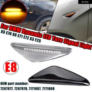 BMW LED ダイナミック点滅ウインカー サイドマーカー ライト車シーケンシャルウインカーリピーターランプ X3 F25 X5 E70 X6 E71 E72
