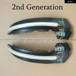 アウディ 2個 クリスタル A3 8V S3 RS3 高輝度 LED ウィンカーダイナミックサイドミラー ライトウインカーインジケーター 2013 2015 2017 クリア