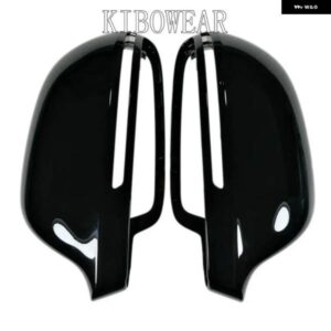 アウディ 黒サイドミラー カバー キャップ A6 C6 4F A4 A5 B8 8K Q3 SQ3 A8 D3 S4 S5 S6 S8 ドアウイング 2008 2009 2012 2015 A3 8P
