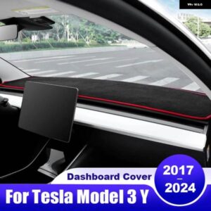 テスラ モデル 3 モデル Y 2017-2019-24 ダッシュボード カバー ダッシュマット サンシェード 滑り止めパッドアクセサリー