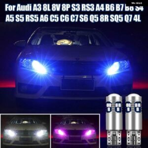 アウディ A3 8L 8V 8P S3 RS3 A4 B6 B7 B8 S4 A5 S5 RS5 A6 C5 C6 C7 S6 Q5 8R SQ5 Q7 4L 車 LED 位置パーキングライトアクセサリー