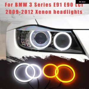 BMW LED SMD スイッチバック エンジェルアイリング DRL キット 3シリーズ E91 E90 LCI 2009-2012 キセノン ヘッドライト