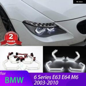 BMW M4 象徴 LED クリスタルエンジェルアイキット デイタイムライト 6シリーズ E63 E64 630CI 630I 645CI 650I M6 2003-2010