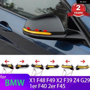 BMW ダイナミックブラック LED ウィンカーシーケンシャルバックミラー ライト X1 F48 F49 X2 F39 1ER F40 2ER F45 F46