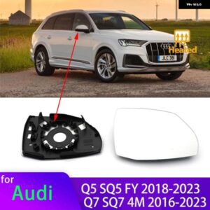 アウディ サイドミラー ガラス リアビューバックビュー外角 Q5 Q5L SQ5 年度 2018-23 Q7 SQ7 4M 16-23 左右