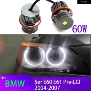BMW エンジェルアイズ マーカー 電球明 ヘッドライト 交換用 5シリーズ E60 E61 PRE-LCI 520I 525I 528I 530I 535I 540I 04-07