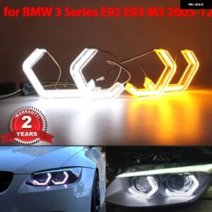 BMW M4 LED エンジェルアイキット リング ヘッドライト ランプ 3シリーズ E92 E93 M3 2005-2012 REDAY ライト ウィンカーライト