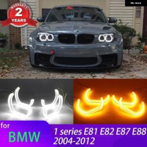 BMW 1シリーズ E82 E88 E87 E81 2004-2012デイ ライト カット DTM U シェイプ ライト DTM リング クリスタル エンジェル アイズ