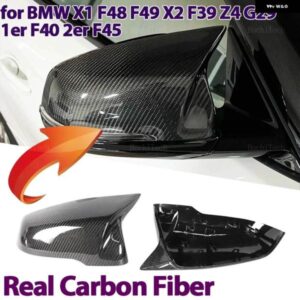 BMW カーボン M ブラックサイドミラー カバー キャップ 1 2シリーズ F44 F40 Z4 G29 X1 F48 F49 X2 F39 トヨタ スープラ 2019-2023