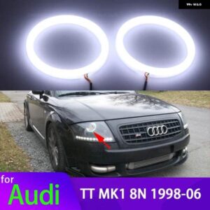 アウディ TT MK1 8N 1998-2006 6000K ホワイト SMD LED エンジェルアイ リングキット 2 年 WATTANTY