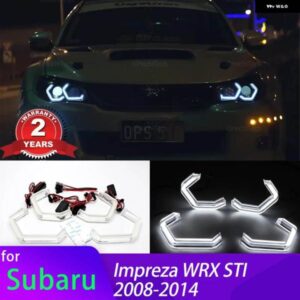 スバル M4 象徴ホワイトデイタイムライト LED クリスタルエンジェルアイキット インプレッサ WRX STI 2008-2014