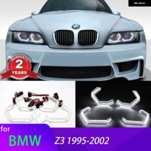 BMW M4 象徴ホワイトデイタイムライト LED クリスタルエンジェルアイキット Z3 E36 E37 E38 ロードスタークーペ 1995-2002