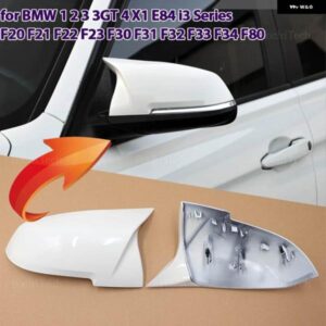BMW ホワイトサイドドアバックミラー サイドミラー カバー キャップスタイリング 1 2 3 3GT 4 M2 I3シリーズ F20 F21 F22 F23 F30 F31 F32 F33 F34