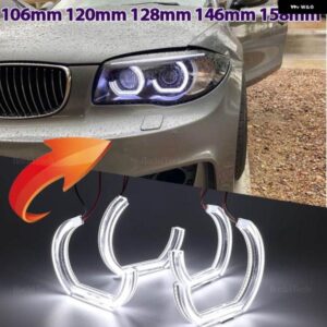 BMW スタイリング白色 LED リングライト E38 E39 E60 E53 E46 E90 E91 E92 E93 アクリル LED DTM エンジェルアイキット ランプ