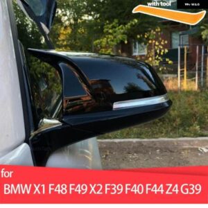 BMW 2X サイドウイングミラー カバー カーボンパターン ブラック F44 F40 G29 F48 F49 F52 2019-2020 X2 F39 トヨタ スープラ 2019-2020