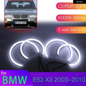 BMW ANGEL EYES キット 6000L コットン ホワイト リング ライト E83 X3 2003-2010