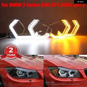 BMW M4 LED エンジェルアイキット リング ヘッドライト ランプ 3シリーズ E90 E91 2004-2011 高輝度 REDAY ライト ウィンカーライト