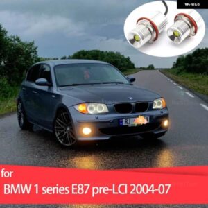 BMW 1シリーズ E87 116I 116D 118I 118D 120I 120D 130I PRE-LCI 04-07 90ワット LED エンジェルアイズ マーカー ライト電球ホワイト