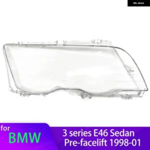 BMW ヘッドライト カバー E46 4 ドア 3シリーズ 1998-2001 ランプシェードブライトシェル ヘッドランプ レンズ カバー 63136902766 63126902754