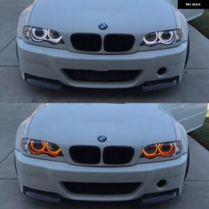 BMW 3シリーズ E46 316I 318I 320D 323I 328I 330I 325XI 330D 1998-2005 優LED コットンエンジェルアイリングデイタイムライト