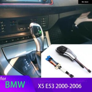 BMW 車 LED ハンドルギア シフトノブ レバースティックヘッド交換 X5 E53 3.0I 4.4I 4.6IS 4.8IS 3.0D 2000-2006