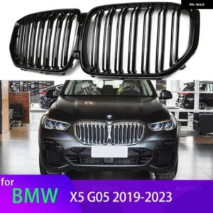 BMW 1ペア M カラー/ グロスブラック フロントバンパー キドニーグリル X5 G05 2019-2023 フロントキドニーグリル レーシンググリル