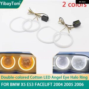 BMW 高輝度 SMD スイッチバック LED エンジェルアイリング DRL キット X5 E53 フェイスリフト 2004-2006 アクセサリー