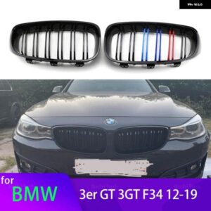 BMW 1ペア M カラー/ グロスブラック フロントバンパー キドニーグリル F34 3シリーズ GT グランツーリスモ 340I 328I XDRIVE 2013-2020