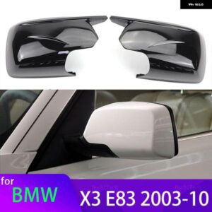 BMW 2024 M LOOK ミラー カバー X3 X 3 E83 2003-2010 交換用バックミラー ケースカバー ブライトブラック ツール付き