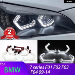 BMW M4 象徴 ホワイト LED クリスタル エンジェル アイ キット 7シリーズ F01 F02 F03 F04 730I 730LI 740I 750I 750LI 760I 730D 09-14