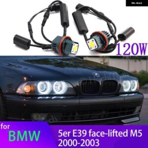 BMW CANBUS LED エンジェルアイズ マーカー 電球ホワイト 5シリーズ E39 M5 フェイスリフト 520I 523I 525I 528I 530I 535I 00-03