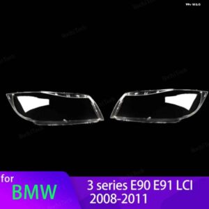 BMW ヘッドライト カバー 3シリーズ E90 E91 LCI フェイスリフト 2008-11 クリアハウジングフロント ヘッドライト レンズ シェルガラス ランプカバー