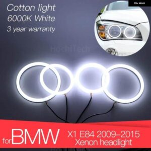 BMW 3 年 LED エンジェル アイ キット コットン ホワイト リング X1 E84 2009-2015 キセノン ヘッドライト