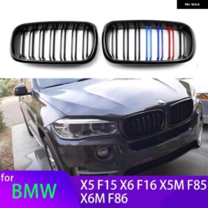 BMW 1ペア M カラー/ グロスブラック フロントバンパー キドニーグリル X5 F15 X6 F16 X5M F85 X6M F86 アクセサリー