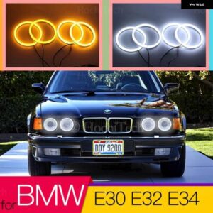 BMW スイッチバック コットン ライト LED エンジェル アイ デュアル カラー E30 E32 E34