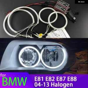 BMW 4個 CCFL エンジェルアイキット ウォームホワイトリング ヘッドランプ 1シリーズ E81 E82 E87 E88 116I 118I 120I 125I 128I 130I 135I 04-13
