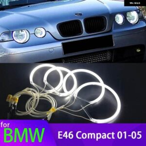 BMW 3シリーズ E46 316I 318I 320I 323I 325I 328I 330I 318D 329D 339D コンパクト 2001-05 ホワイトリング CCFL エンジェルアイライトキット