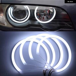 BMW ホワイト LED ヘッドライト エンジェル デーモン アイズ キット エンジェル アイズ ライト 3シリーズ E46 セダン ツーリング ワゴン クーペ コンパクト