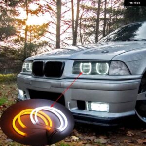 BMW ミルクホワイトライト SMD LED エンジェルアイズ リングキット 3シリーズ E30 E36 M3 333I 325I 323I 316I 318I 325TD 1982-2000