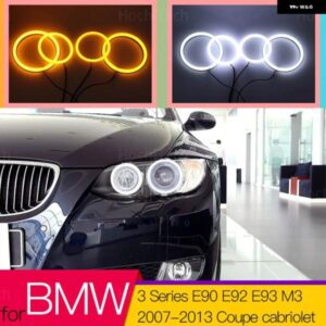BMW スイッチバック コットン ライト LED エンジェル アイ デュアル カラー 3シリーズ E90 E92 E93 M3 2007-2013 クーペ カブリオレ