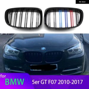 BMW 1ペア M カラー/ グロスブラック フロントバンパー キドニーグリル 5シリーズ GT F07 2010-2015 アクセサリー