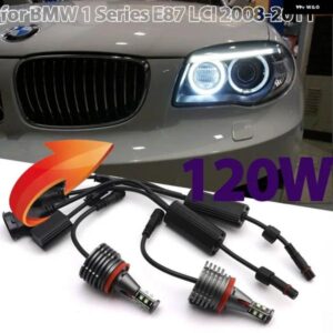 BMW 120ワット 6000 18K ホワイト H8 LED エンジェルアイマーカー ヘッドライト 電球ランプ 1シリーズ E87 LCI 116I 118I 118D 120I 120D 130I 2008-2011