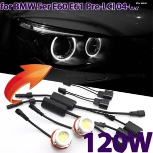 BMW LED エンジェルアイリングライト自動ライト 6000K 5ER E60 E61 PRE-LCI 520I 523I 525I 528I 530I 535I 540I 545I 550 04-07